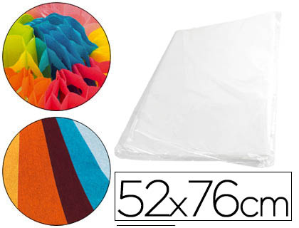 [SE27] PAPEL SEDA 52X76 CM 18 GR BLANCO PAQUETE DE 500 HOJAS