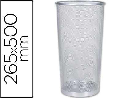 [KF00828] PARAGUERO METALICO Q-CONNECT KF00828 REJILLA PLATA 26,5 DIAMETRO X 50 CM