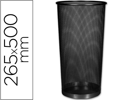 [KF00829] PARAGUERO METALICO Q-CONNECT KF00829 REJILLA NEGRO 26,5 DIAMETRO X 50 CM