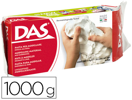 [F387500] PASTA DAS BLANCA PARA MODELAR SECA SIN COCCION 1000 GR