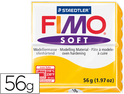 [8020-16] PASTA STAEDTLER FIMO SOFT 56 GR COLOR AMARILLO