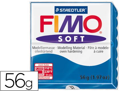 [8020-37] PASTA STAEDTLER FIMO SOFT 57 GR COLOR AZUL