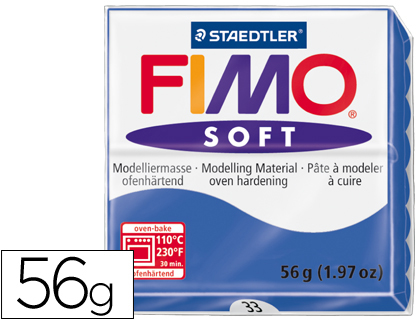 [8020-33] PASTA STAEDTLER FIMO SOFT 57 GR COLOR AZUL BRILLANTE