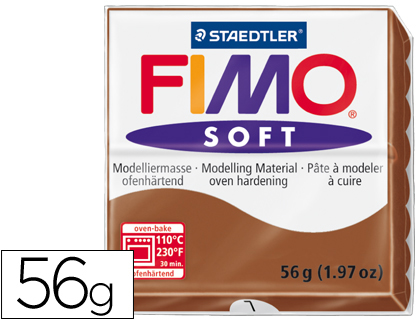 [8020-7] PASTA STAEDTLER FIMO SOFT 57 GR COLOR CARAMELO
