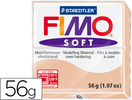 [8020-43] PASTA STAEDTLER FIMO SOFT 57 GR COLOR CARNE