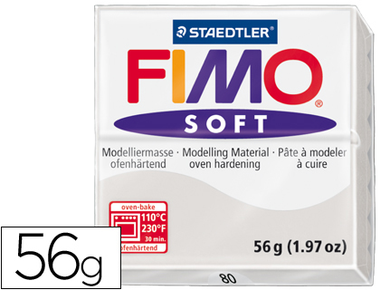 [8020-80] PASTA STAEDTLER FIMO SOFT 57 GR COLOR GRIS