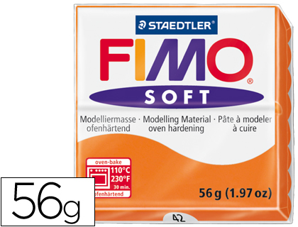 [8020-42] PASTA STAEDTLER FIMO SOFT 57 GR COLOR NARANJA