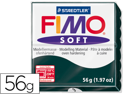 [8020-9] PASTA STAEDTLER FIMO SOFT 57 GR COLOR NEGRO