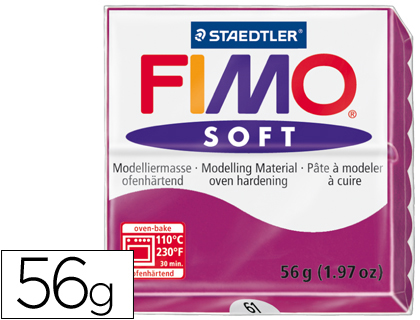 [8020-61] PASTA STAEDTLER FIMO SOFT 57 GR COLOR PURPURA