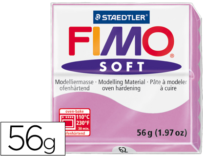 [8020-62] PASTA STAEDTLER FIMO SOFT 57 GR COLOR VIOLETA CLARO
