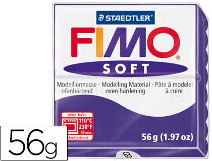 [8020-63] PASTA STAEDTLER FIMO SOFT 57 GR COLOR VIOLETA OSCURO