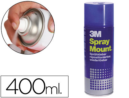 [7100296969 (YP208060548)] PEGAMENTO 3M SPRAY MOUNT ADHESIVO REPOSICIONABLE BOTE DE 400 ML