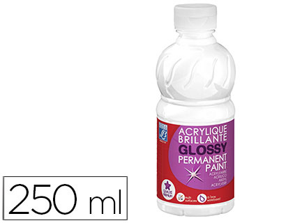 [807540] PINTURA ACRILICA L&B BRILLO BLANCO BOTE DE 250 ML