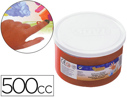 [56112] PINTURA A DEDOS JOVI 500 CC MARRON