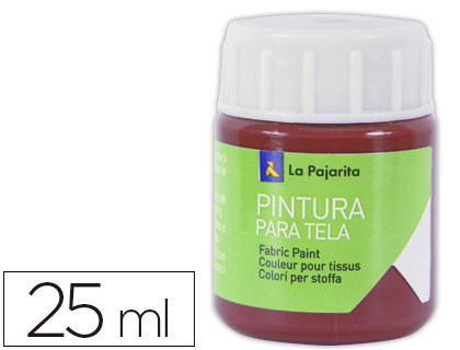 [118171] PINTURA PARA TELA LA PAJARITA ROJO INGLES 25 ML