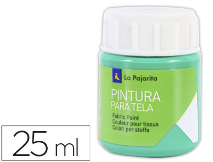 [113371] PINTURA PARA TELA LA PAJARITA VERDE ESMERALDA 25 ML