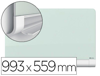 [1905191] PIZARRA BLANCA NOBO DIAMOND CRISTAL MAGNETICA ESQUINAS REDONDAS 993X559 MM