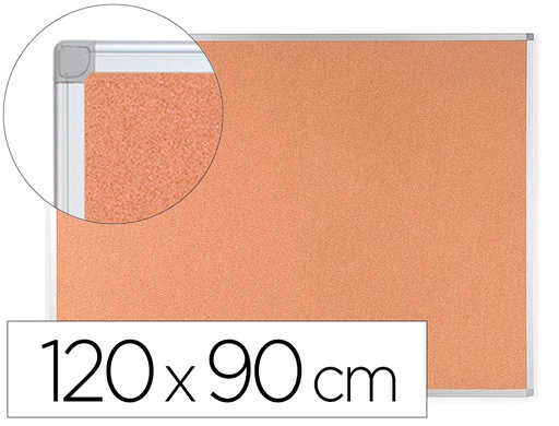 [KF03562] PIZARRA CORCHO Q-CONNECT 120X90 CM MARCO ALUMINIO