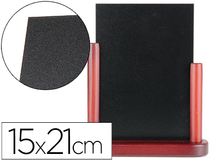 [PZ02] PIZARRA NEGRA LIDERPAPEL DOBLE CARA DE MADERA CON SUPERFICIE PARA ROTULADORES TIPO TIZA 15X21CM