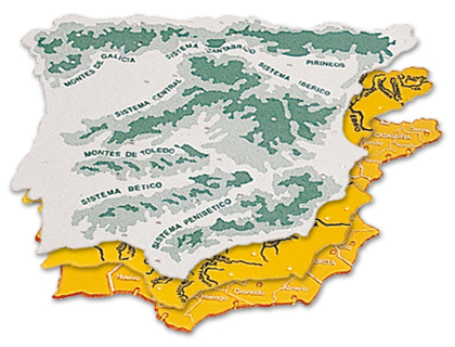 [152218 (BACHILLER)] PLANTILLA LIDERPAPEL MAPA ESPAÑA PLASTICO 22X18 CM BOLSA DE 3 UNIDADES