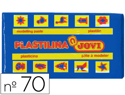 [70-13] PLASTILINA JOVI 70 AZUL OSCURO UNIDAD TAMAÑO PEQUEÑO
