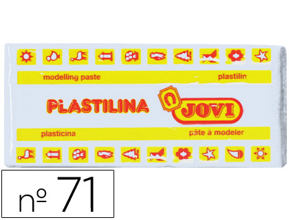 [71-01] PLASTILINA JOVI 71 BLANCO UNIDAD TAMAÑO MEDIANO