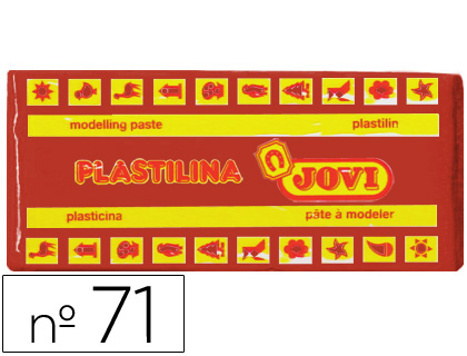 [71-09] PLASTILINA JOVI 71 MARRON UNIDAD TAMAÑO MEDIANO