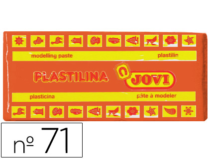[71-04] PLASTILINA JOVI 71 NARANJA UNIDAD TAMAÑO MEDIANO