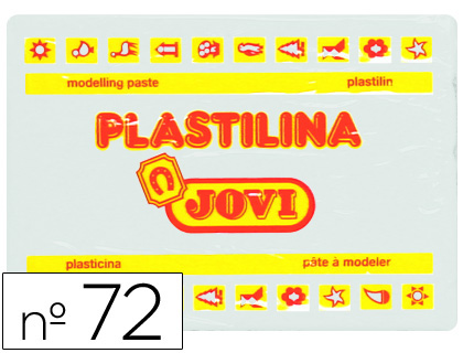 [72-01] PLASTILINA JOVI 72 BLANCO UNIDAD TAMAÑO GRANDE