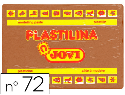 [72-09] PLASTILINA JOVI 72 MARRON UNIDAD TAMAÑO GRANDE