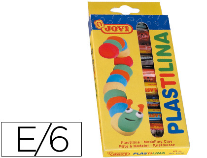 [90/10] PLASTILINA JOVI ESTUCHE DE 10 BARRAS COLORES SURTIDOS