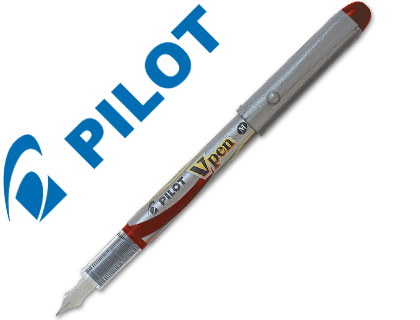 [NVPR] PLUMA PILOT V PEN SILVER DESECHABLE ROJO SVP-4WR