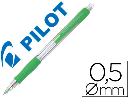 [N185VC] PORTAMINAS PILOT SUPER GRIP VERDE CLARO 0,5 MM SUJECION DE CAUCHO