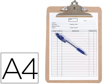 [KF01304] PORTANOTAS Q-CONNECT MATERIAL EXTRADURO DIN A4 4 MM