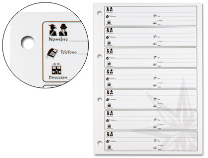 [005-14] RECAMBIO LISTIN TELEFONICO SOBREMESA 17 4 ANILLAS