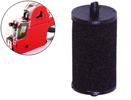 [KF04233] RODILLO ENTINTADOR Q-CONNECT 18 MM TINTA COLOR NEGRO PARA ETIQUETADORA Q-CONNECT KF00711