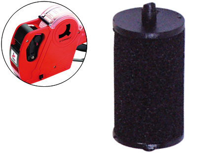 [KF04234] RODILLO ENTINTADOR Q-CONNECT 20 MM TINTA COLOR NEGRO PARA ETIQUETADORA Q-CONNECT KF00712