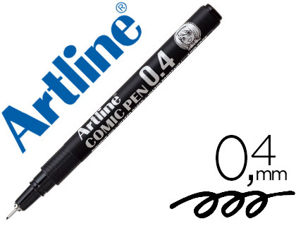 [EK-284 NE] ROTULADOR ARTLINE CALIBRADO MICROMETRICO NEGRO COMIC PEN EK-284 PUNTA POLIACETAL 0,4 MM RESISTENTE AL AGUA