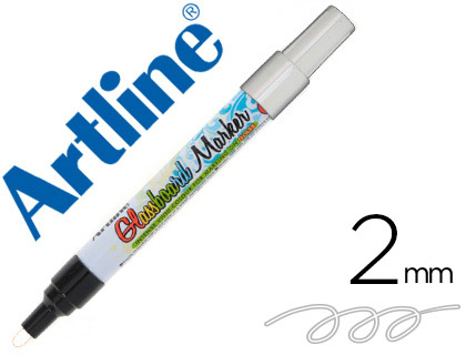[EPG-4-BLAN] ROTULADOR ARTLINE GLASS MARKER ESPECIAL CRISTAL BORRABLE EN SECO O HUMEDO COLOR BLANCO