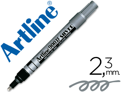 [EK-900 PL] ROTULADOR ARTLINE MARCADOR PERMANENTE TINTA METALICA EK-900 PLATA PUNTA REDONDA 2.3 MM