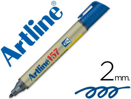 [EK-157 A] ROTULADOR ARTLINE PIZARRA EK-157 AZUL PUNTA REDONDA 2 MM