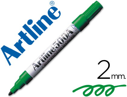 [EK-500 V] ROTULADOR ARTLINE PIZARRA EK-500 VERDE PUNTA REDONDA 2 MM RECARGABLE