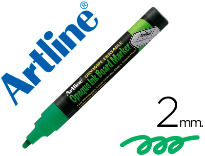 [EPW-4 VE-GR] ROTULADOR ARTLINE PIZARRA VERDE NEGRA EPW-4 VE-GR COLOR VERDE FLUORESCENTE BOLSA DE 4 UNIDADES