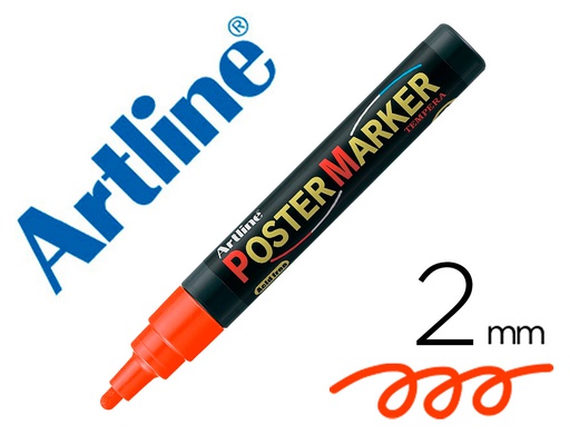 [EPP-4-NAR FLU] ROTULADOR ARTLINE POSTER MARKER EPP-4-NAR FLU PUNTA REDONDA 2 MM COLOR NARANJA FLUOR