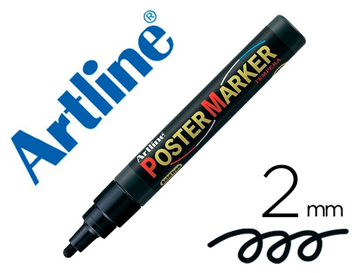 [EPP-4-NEG BLACK] ROTULADOR ARTLINE POSTER MARKER EPP-4-NEG PUNTA REDONDA 2 MM COLOR NEGRO