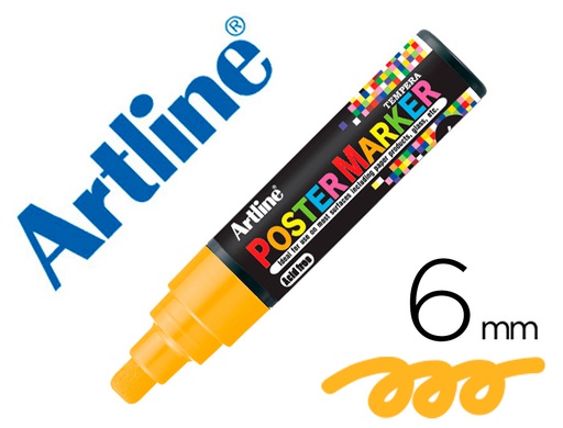 [EPP-6-NAR FLU] ROTULADOR ARTLINE POSTER MARKER EPP-6-NAR FLU PUNTA REDONDA 6 MM COLOR NARANJA FLUOR