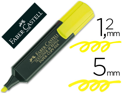 [154807] ROTULADOR FABER CASTELL FLUORESCENTE TEXTLINER 48 AMARILLO