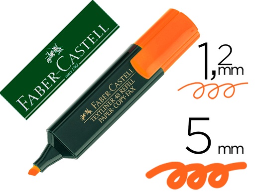 [154815] ROTULADOR FABER CASTELL FLUORESCENTE TEXTLINER 48 NARANJA