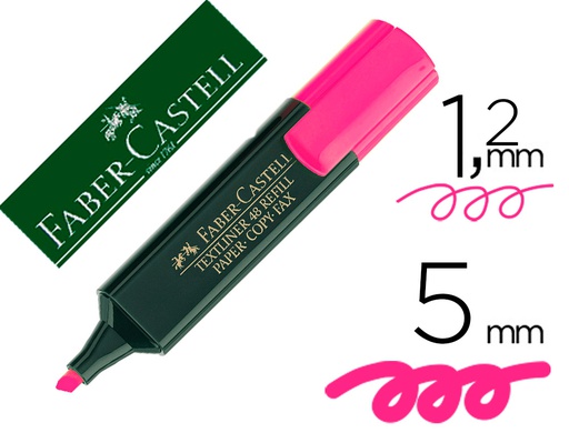 [154828] ROTULADOR FABER CASTELL FLUORESCENTE TEXTLINER 48 ROSA