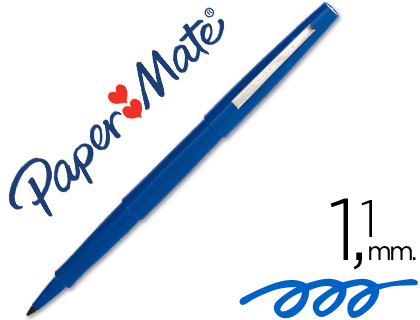 [S0191013] ROTULADOR PAPER MATE FLAIR ORIGINAL PUNTA FIBRA AZUL
